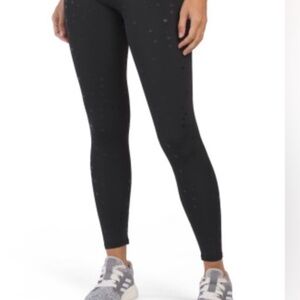 Terez Black Starry Leggings size medium